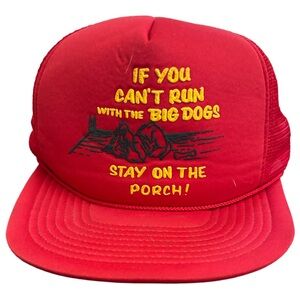 Red Dog Trucker Hat